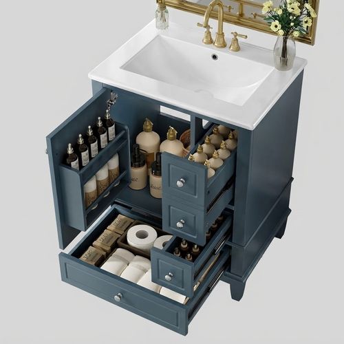 Favfurish 24" Bathroom Vanity with Ceramic Sink