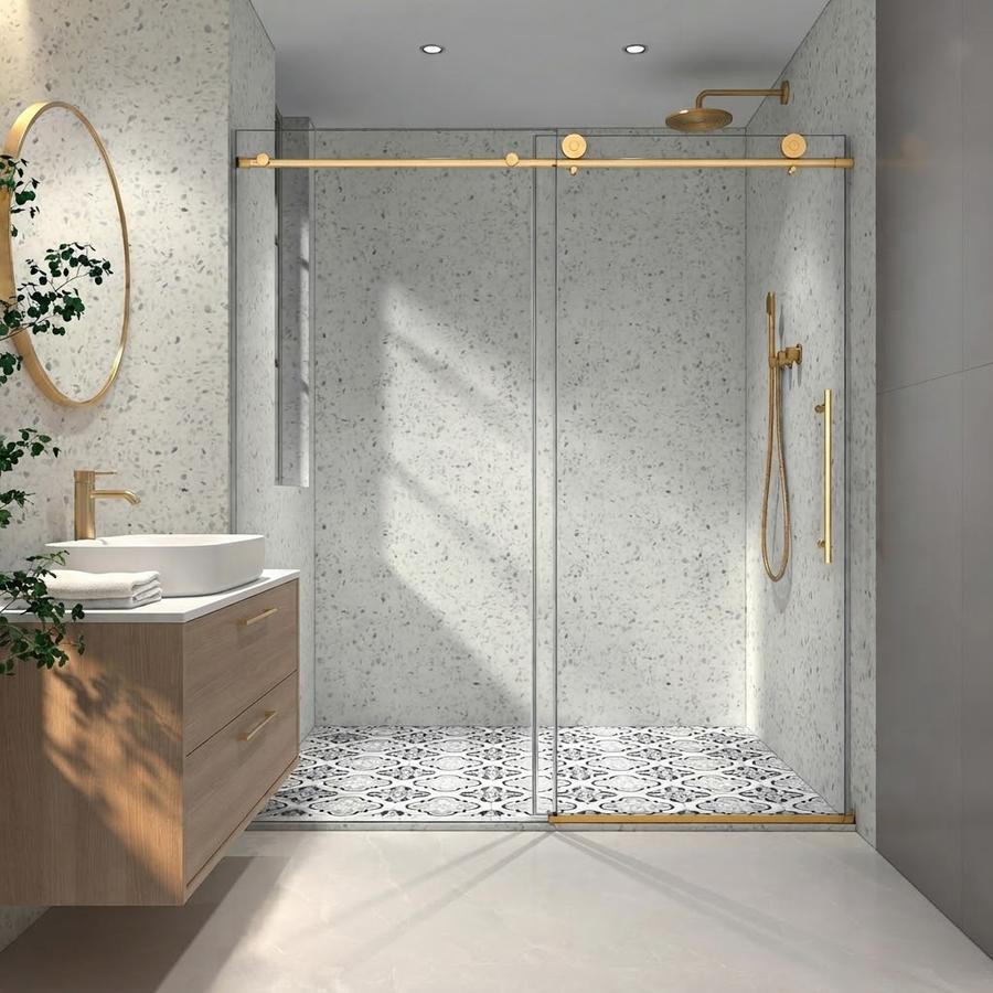 Favfurish Single Sliding Shower Door